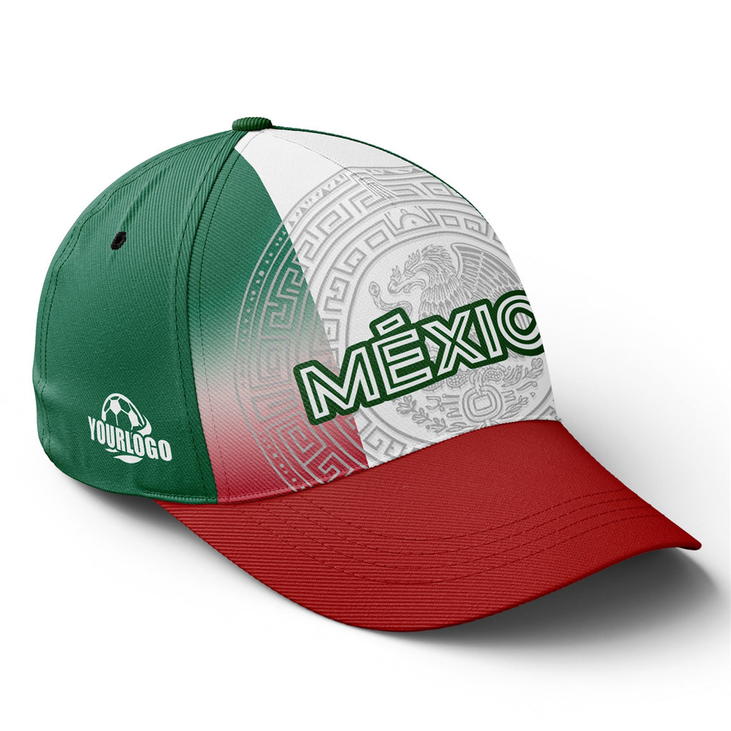 Personalized 2026 Mexico Soccer Fan Hat - Add Your Name & Design Custom 2026 Football Tournament Hat YW061-F007042-007