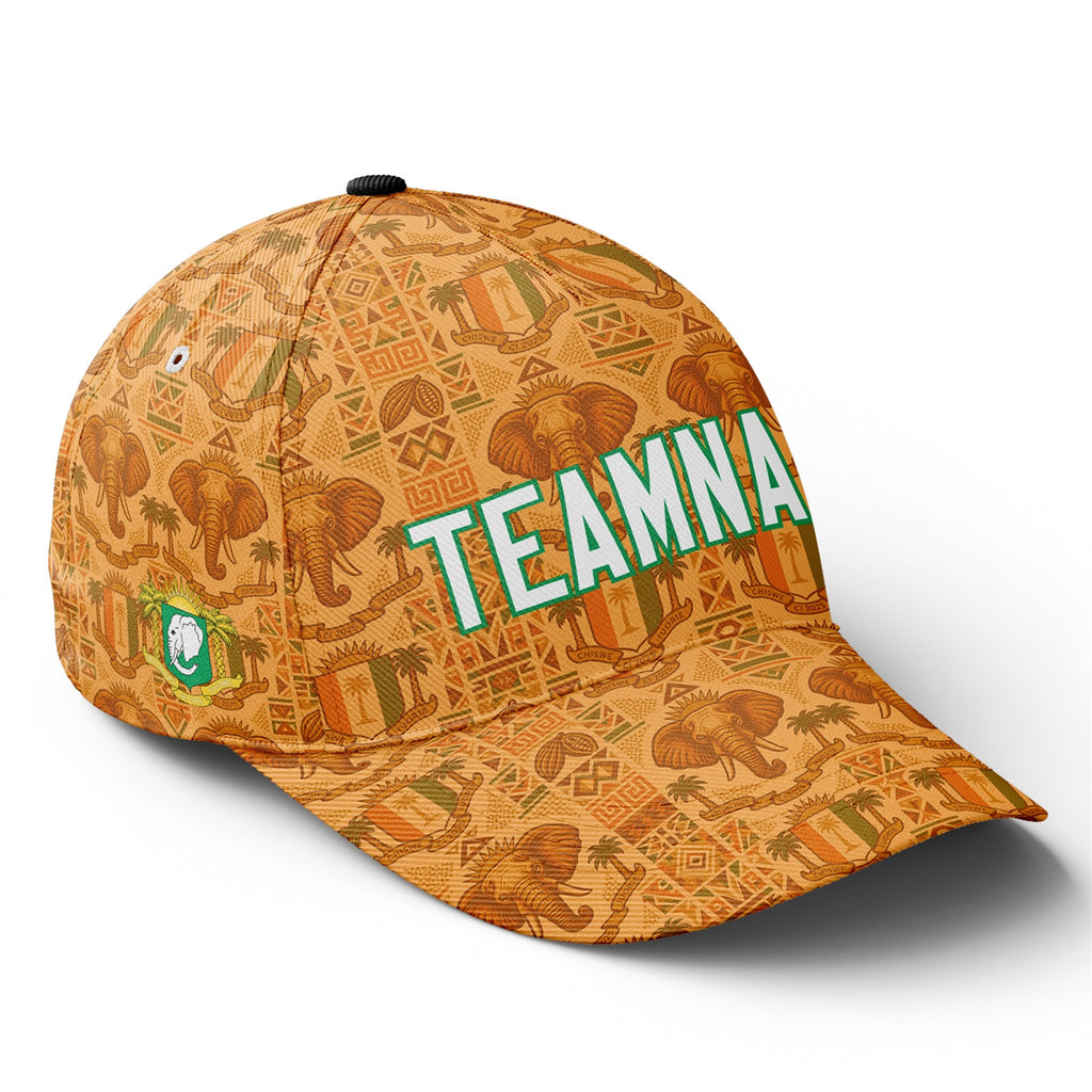 Personalized 2026 Ivory Coast Soccer Fan Hat - Add Your Name & Design Custom 2026 Football Tournament Hat YW061-F007054-002