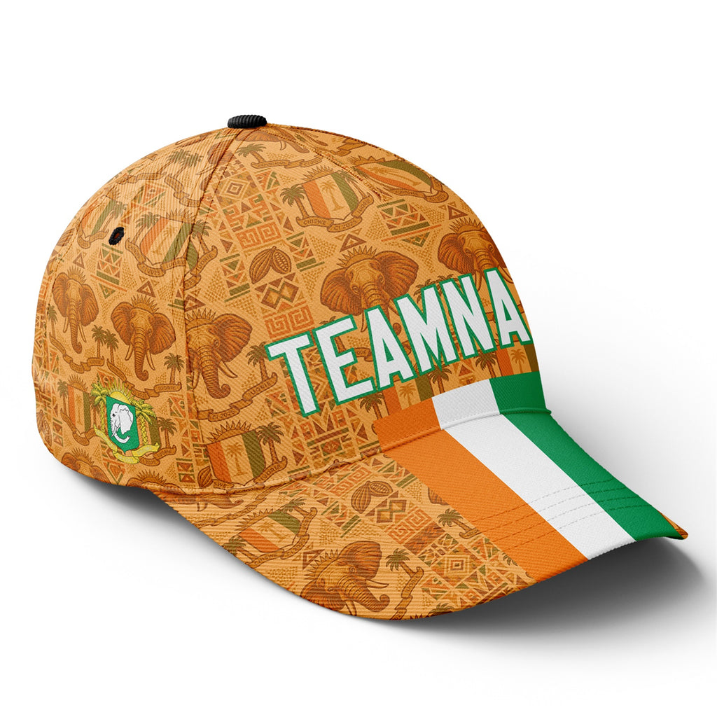Personalized 2026 Ivory Coast Soccer Fan Hat - Add Your Name & Design Custom 2026 Football Tournament Hat YW061-F007054-003