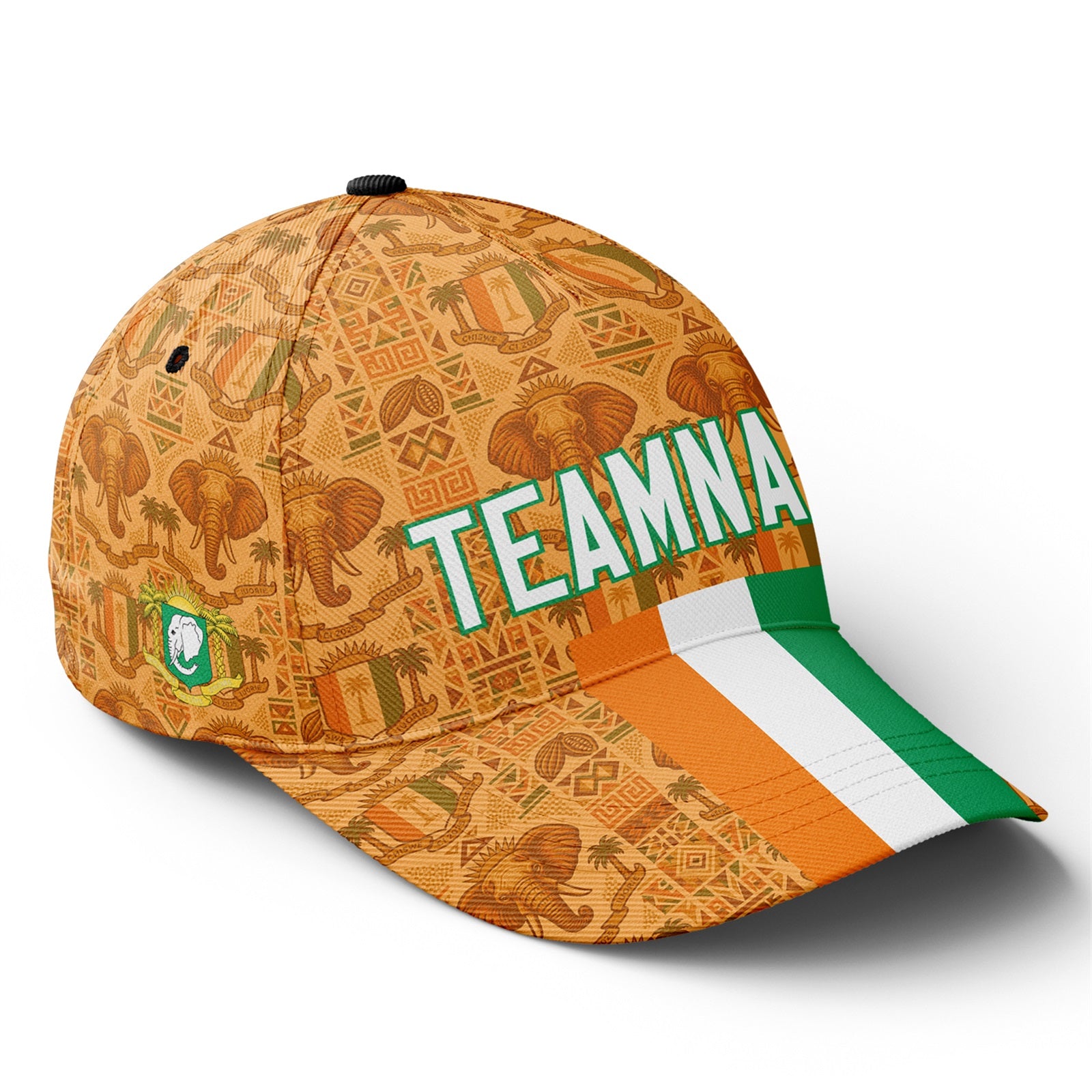 Personalized 2026 Ivory Coast Soccer Fan Hat - Add Your Name & Design Custom 2026 Football Tournament Hat YW061-F007054-003