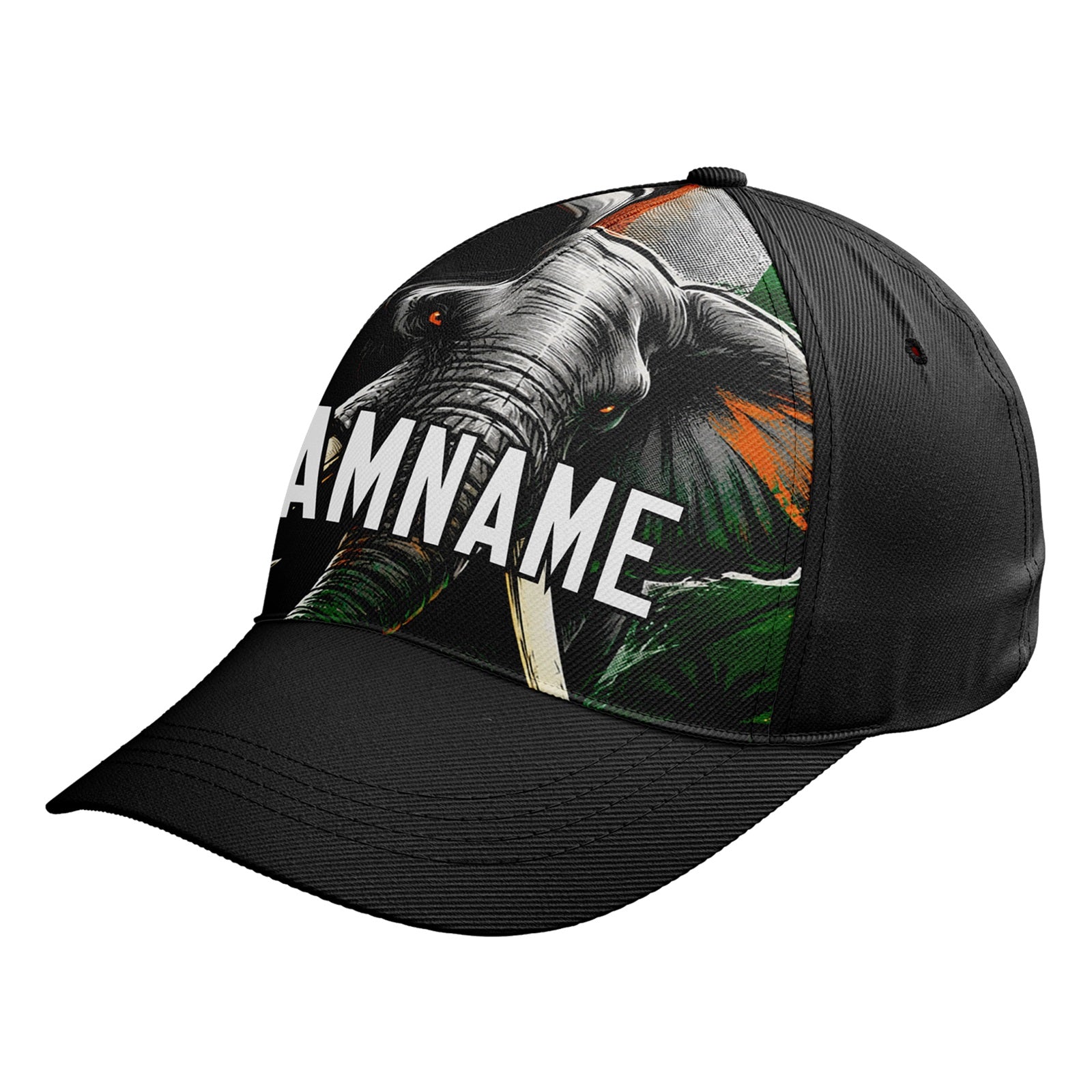 Personalized 2026 Ivory Coast Soccer Fan Hat - Add Your Name & Design Custom 2026 Football Tournament Hat YW061-F007054-006