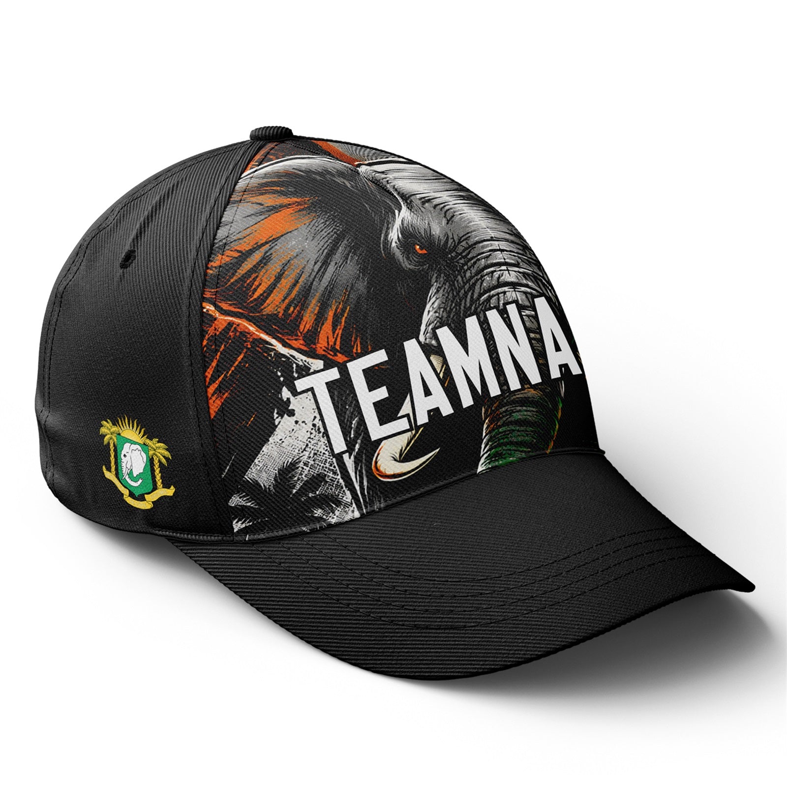 Personalized 2026 Ivory Coast Soccer Fan Hat - Add Your Name & Design Custom 2026 Football Tournament Hat YW061-F007054-006