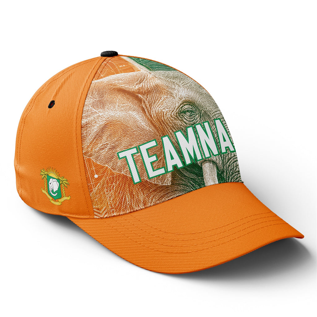 Personalized 2026 Ivory Coast Soccer Fan Hat - Add Your Name & Design Custom 2026 Football Tournament Hat YW061-F007054-007