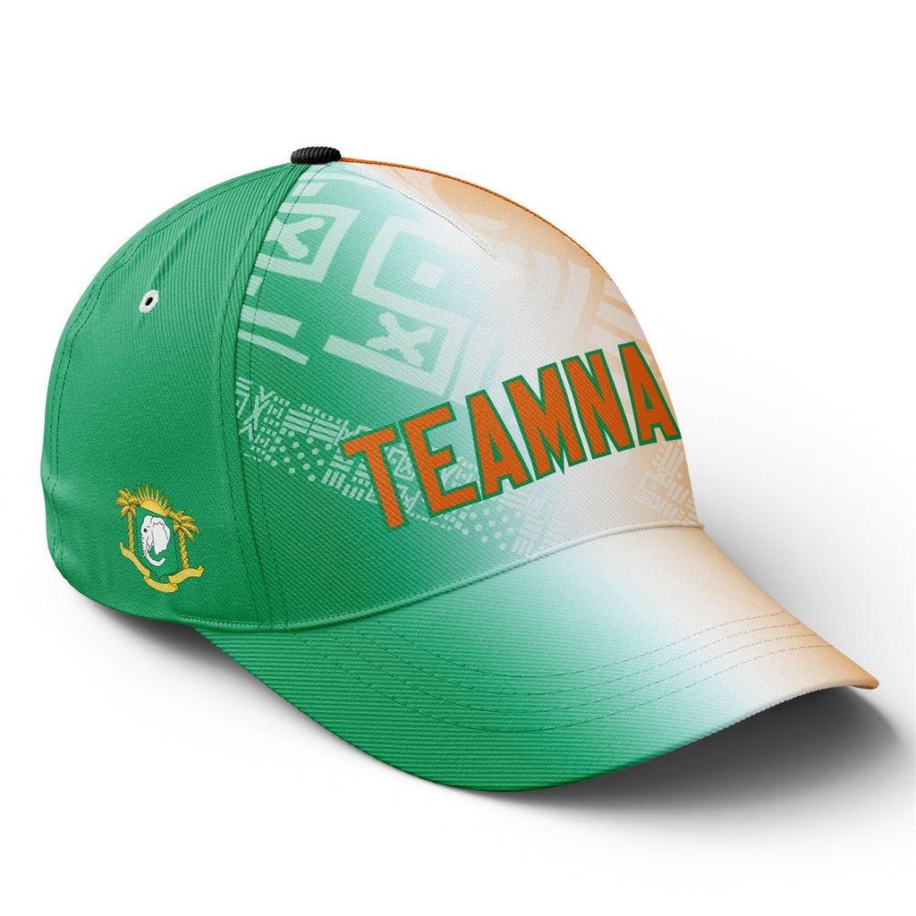 Personalized 2026 Ivory Coast Soccer Fan Hat - Add Your Name & Design Custom 2026 Football Tournament Hat YW061-F007054-009
