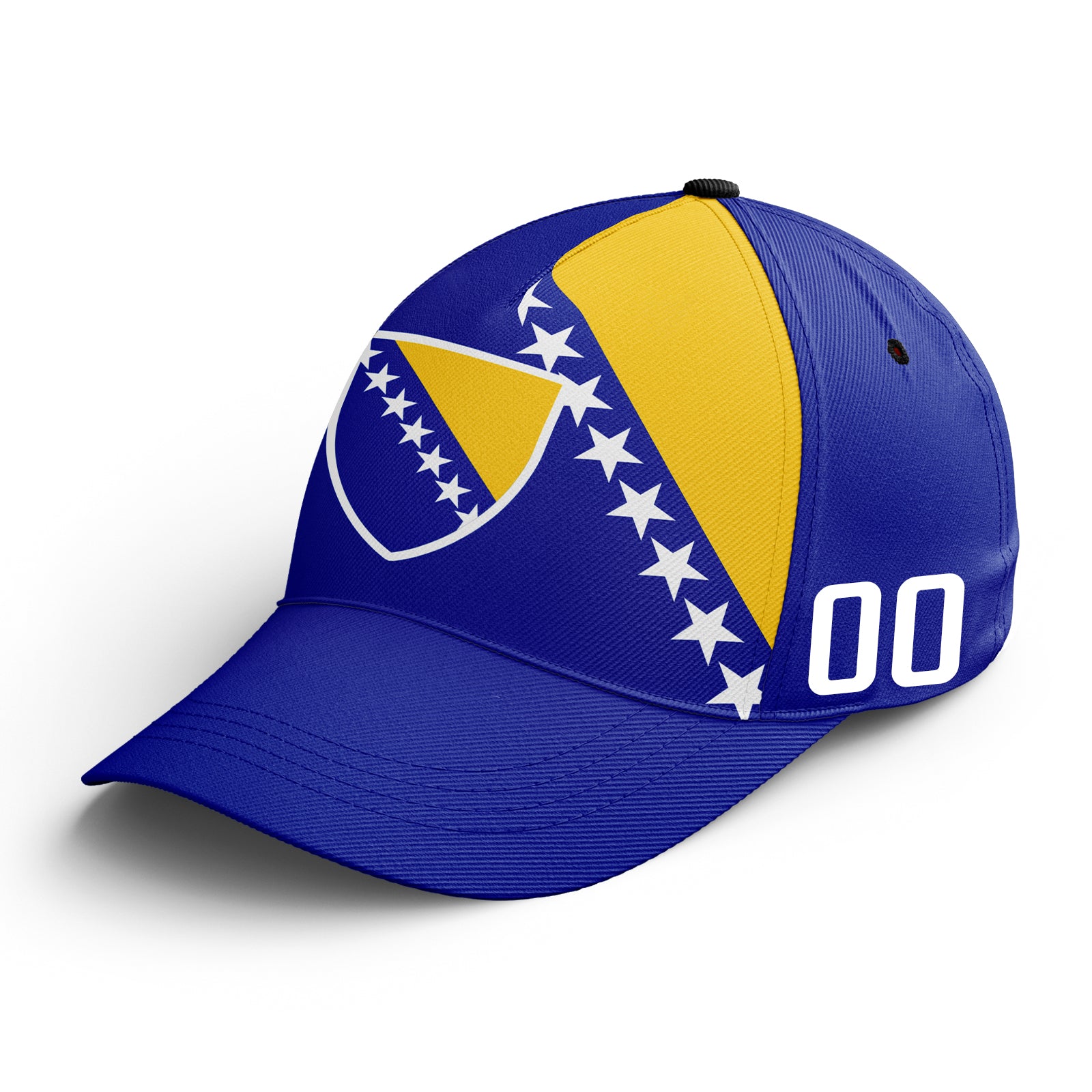 Custom Bosnia and Herzegovina 2026 World Cup High Quality Soccer Stadium Version Jersey Sneakers Sports Shoes and Hat Combo Offer Personalized Team Name and Logo ZH-F007062-001