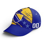 Custom Bosnia and Herzegovina 2026 World Cup High Quality Soccer Stadium Version Jersey Sneakers Sports Shoes and Hat Combo Offer Personalized Team Name and Logo ZH-F007062-003