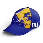 Custom Bosnia and Herzegovina 2026 World Cup High Quality Soccer Stadium Version Jersey Sneakers Sports Shoes and Hat Combo Offer Personalized Team Name and Logo ZH-F007062-008