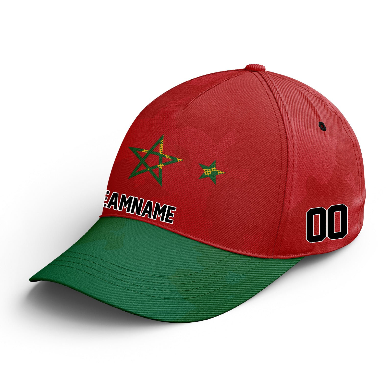 Custom 2026 World Cup Morocco High Quality Soccer Stadium Version Jersey Sneakers Sports Shoes and Hat Combo Offer Personalized Team Name and Logo ZH-F009135-3