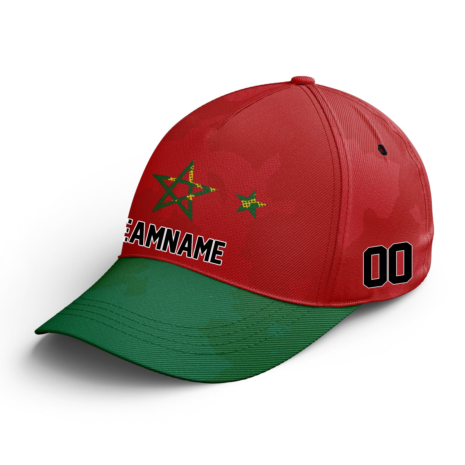 Custom 2026 World Cup Morocco High Quality Soccer Stadium Version Jersey Sneakers Sports Shoes and Hat Combo Offer Personalized Team Name and Logo ZH-F009134-3
