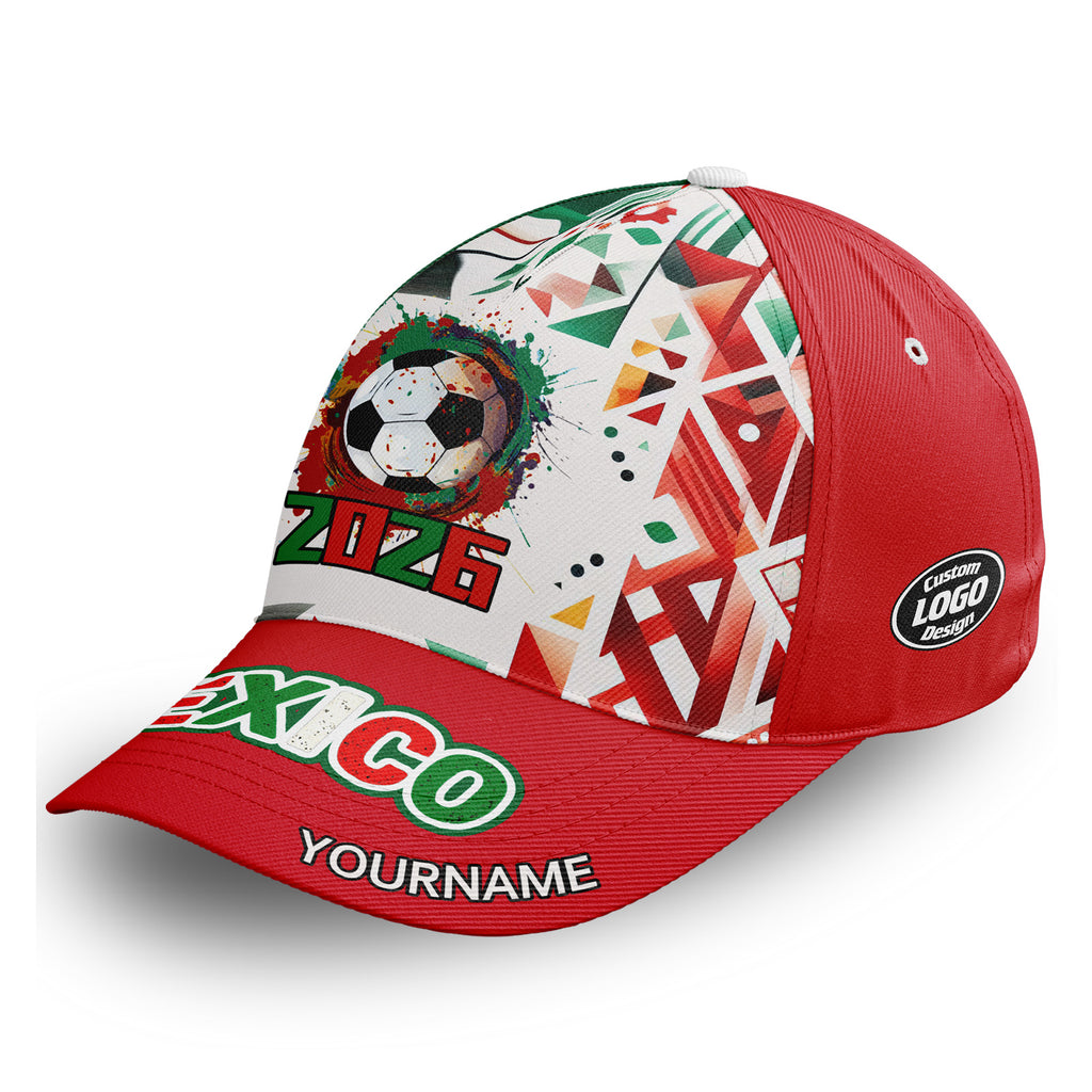 Custom 2026 World Cup Mexico High Quality Soccer Stadium Version Jersey Sneakers Sports Shoes and Hat Combo Offer Personalized Team Name and Logo ZH-F023091-5