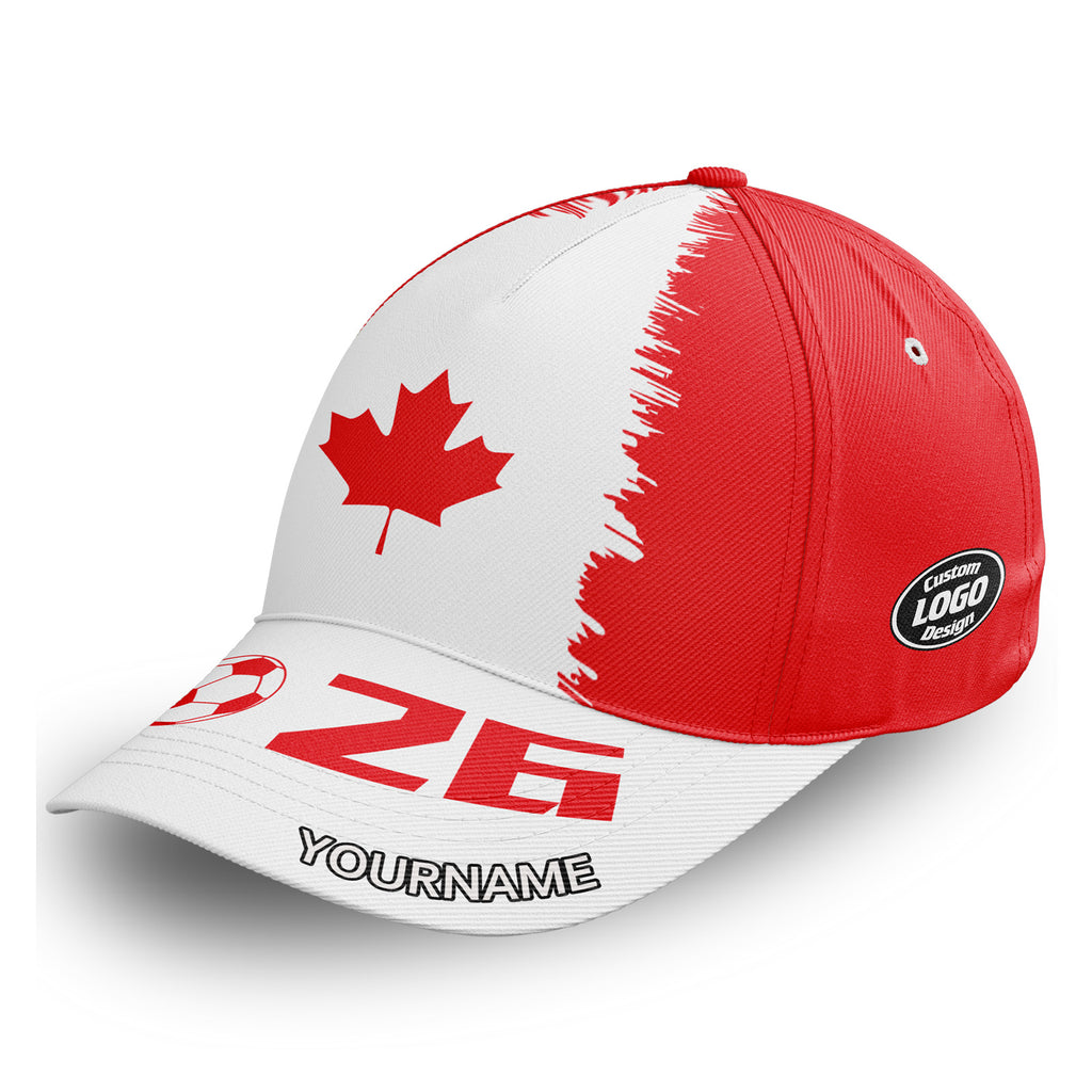 Custom 2026 World Cup Canada High Quality Soccer Stadium Version Jersey Sneakers Sports Shoes and Hat Combo Offer Personalized Team Name and Logo ZH-F023095-1