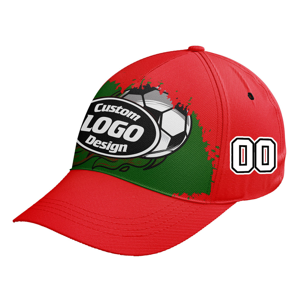 Custom Portugal 2026 World Cup High Quality Soccer Stadium Version Jersey Sneakers Sports Shoes and Hat Combo Offer Personalized Team Name and Logo ZH-F028104-5