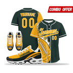 Custom Green Yellow Jersey and TN Shoes Combo Offer Personalized ZH-D0200101-13