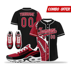 Custom Black Red Jersey and TN Shoes Combo Offer Personalized ZH-D0200101-4