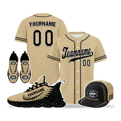 Custom Brown Jersey MaxSoul Shoes and Hat Combo Offer Personalized ZH-bd0b00e0-a8