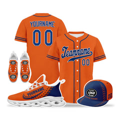 Custom Orange Jersey MaxSoul Shoes and Hat Combo Offer Personalized ZH-bd0b00e0-a