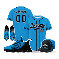 Custom Blue Jersey MaxSoul Shoes and Hat Combo Offer Personalized ZH-bd0b00e0-bc