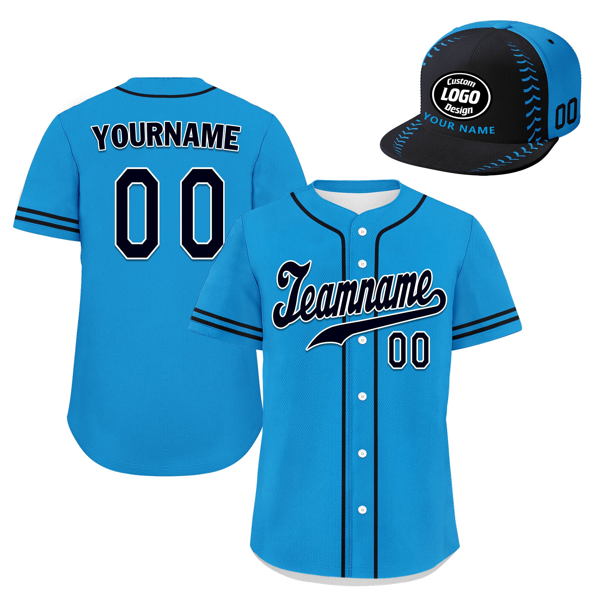 Custom Jersey and Hat Personalized Combo ZH-bd0b00ec-bc