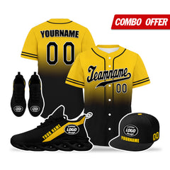 Custom Yellow Black Jersey MaxSoul Shoes and Hat Combo Offer Personalized ZH-bd0b007e-c