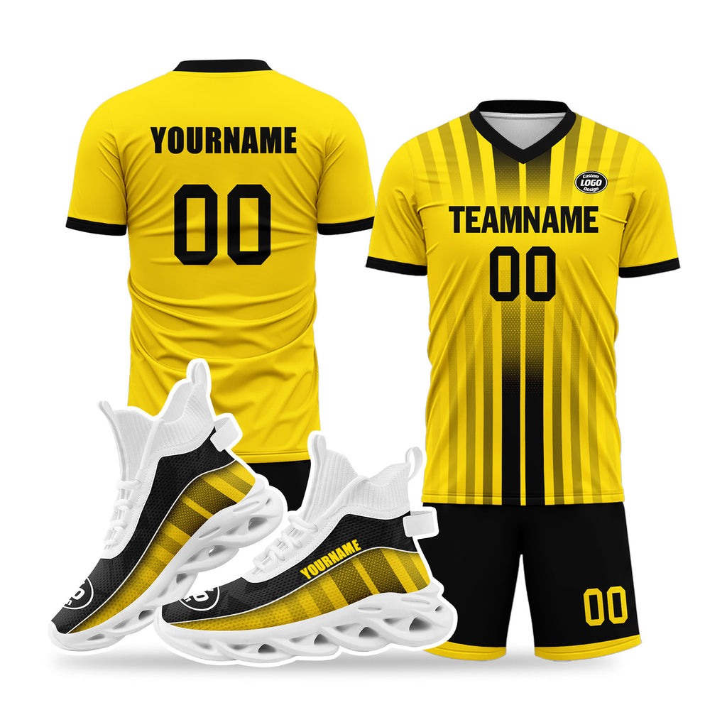 Custom Soccer Uniform Jersey and Maxsoul Shoes Personalized Sneaker Combo ZH-D020159-7