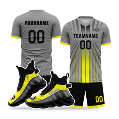 Custom Soccer Uniform Jersey and Maxsoul Shoes Personalized Sneaker Combo ZH-D020159-9