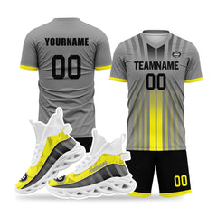 Custom Soccer Uniform Jersey and Maxsoul Shoes Personalized Sneaker Combo ZH-D020159-9