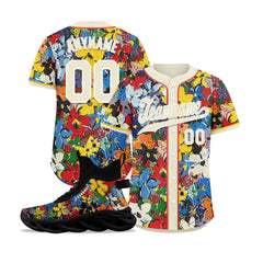 Custom Baseball Jersey and MaxSoul Shoes Combo Offer Personalized Combo ZH-D020172-2