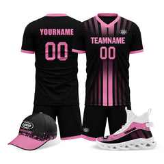 Custom Black Pink Jersey MaxSoul Shoes and Hat Combo Offer Personalized Combo ZH-D020234-5