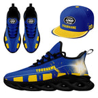 Custom Blue Yellow Los Angeles MaxSoul Shoes and Hat Combo Offer Personalized Combo ZH-D020264-15