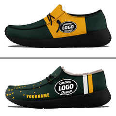 Custom Green Yellow Green Bay Sneaker Shoes Combo Offer Personalized Combo ZH-D020289-13