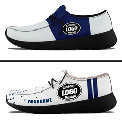 Custom White Blue Indianapolis Sneaker Shoes Combo Offer Personalized Combo ZH-D020289-14