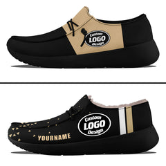 Custom Black Yellow New Orleans Sneaker Shoes Combo Offer Personalized Combo ZH-D020289-19