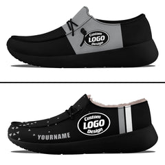 Custom Black Gray Las Vegas Sneaker Shoes Combo Offer Personalized Combo ZH-D020289-20