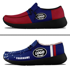 Custom Red Blue New York Sneaker Shoes Combo Offer Personalized Combo ZH-D020289-21