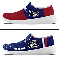 Custom Red Blue New York Sneaker Shoes Combo Offer Personalized Combo ZH-D020289-21