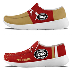 Custom Yellow Red San Francisco Sneaker Shoes Combo Offer Personalized Combo ZH-D020289-25