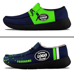 Custom Blue Green Seattle Sneaker Shoes Combo Offer Personalized Combo ZH-D020289-27