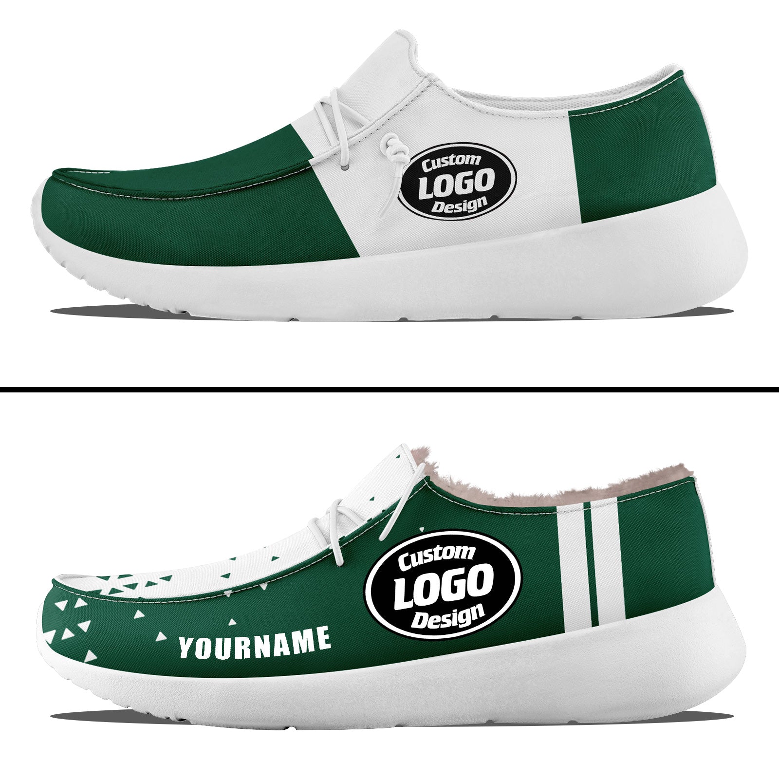 Custom Green White New York Sneaker Shoes Combo Offer Personalized Combo ZH-D020289-28