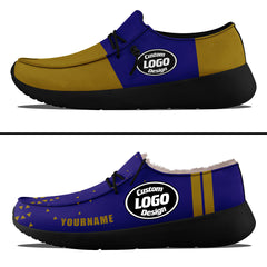 Custom Purple Yellow Baltimore Sneaker Shoes Combo Offer Personalized Combo ZH-D020289-2