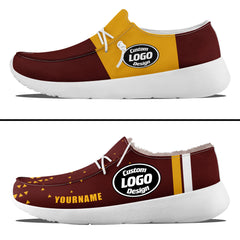 Custom Red Yellow Washington Sneaker Shoes Combo Offer Personalized Combo ZH-D020289-31