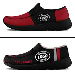 Custom Red Black Atlanta Sneaker Shoes Combo Offer Personalized Combo ZH-D020289-3