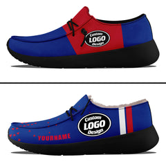 Custom Blue Red Buffalo Sneaker Shoes Combo Offer Personalized Combo ZH-D020289-4