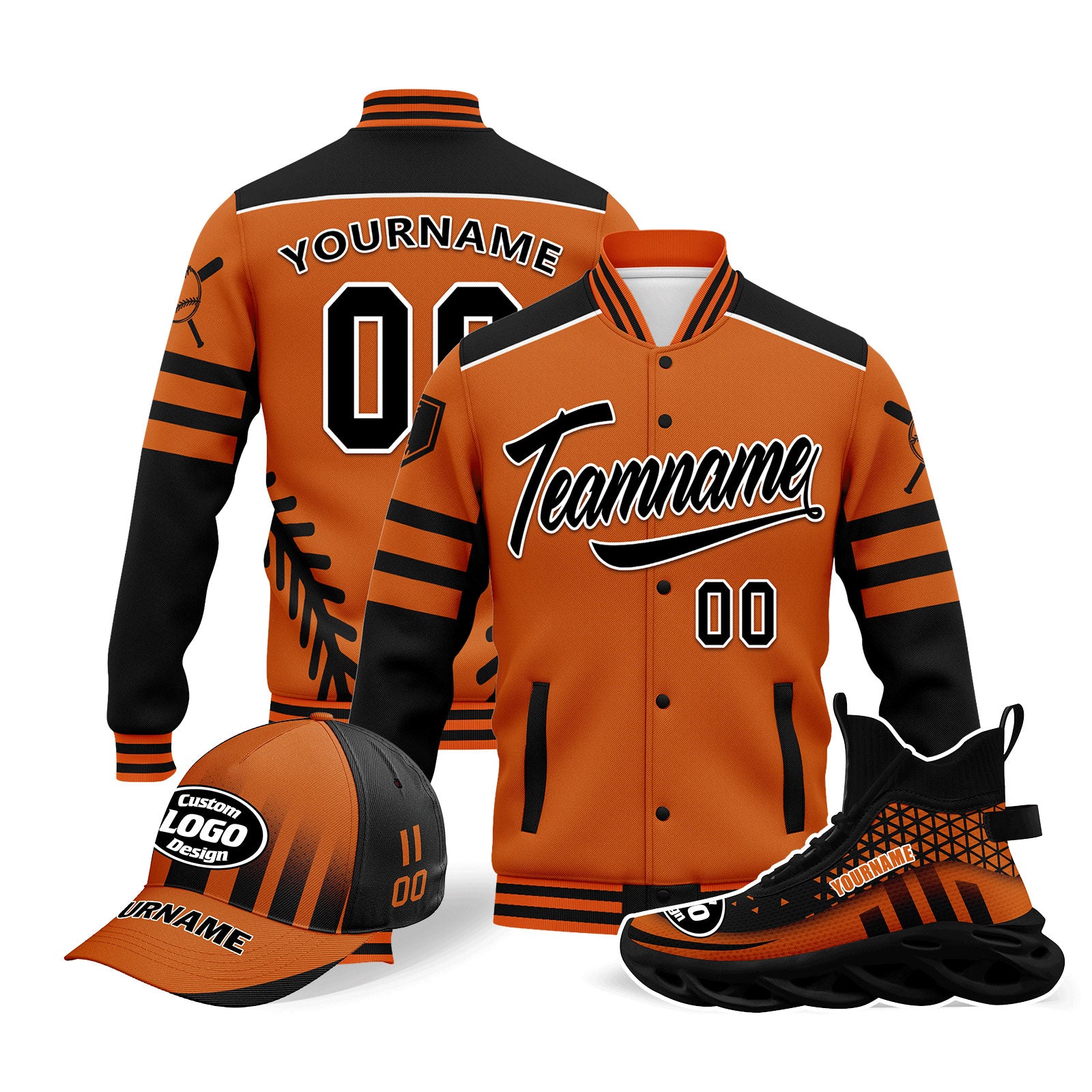 Custom Jacket MaxSoul Shoes and Hat Combo Offer Personalized Combo ZH-D023030-8