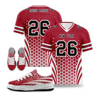 Custom Blue White New York Football Jersey and Sports Shoes Combo Offer Personalized Combo ZH-D023031-21