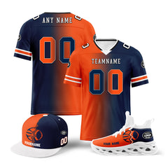 Custom Blue Orange Colorado Football Jersey MaxSoul Shoes and Hat Combo Offer Personalized Combo ZH-D028018-21