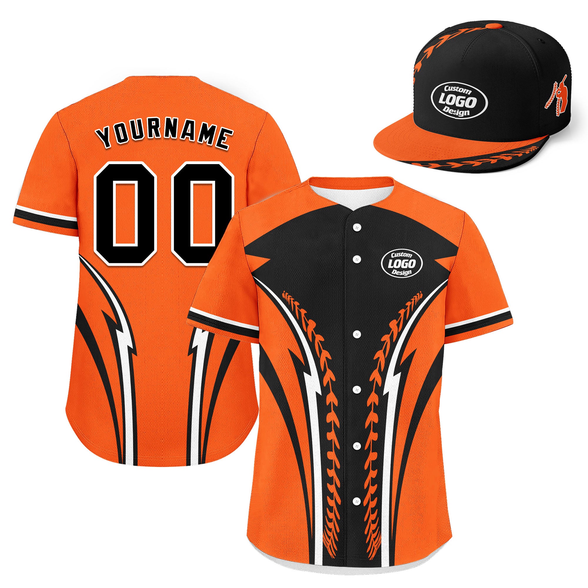 Custom Baseball Jersey and Hat Combo Offer Personalized Combo ZH-E023021-19