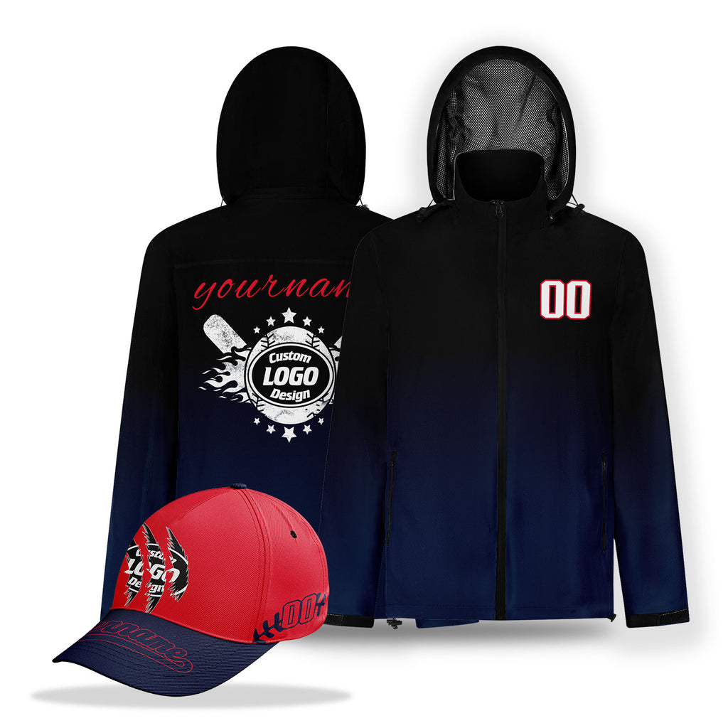 Custom Baseball Outerwear and Hat Combo Offer Personalized Combo ZH-E025020-18
