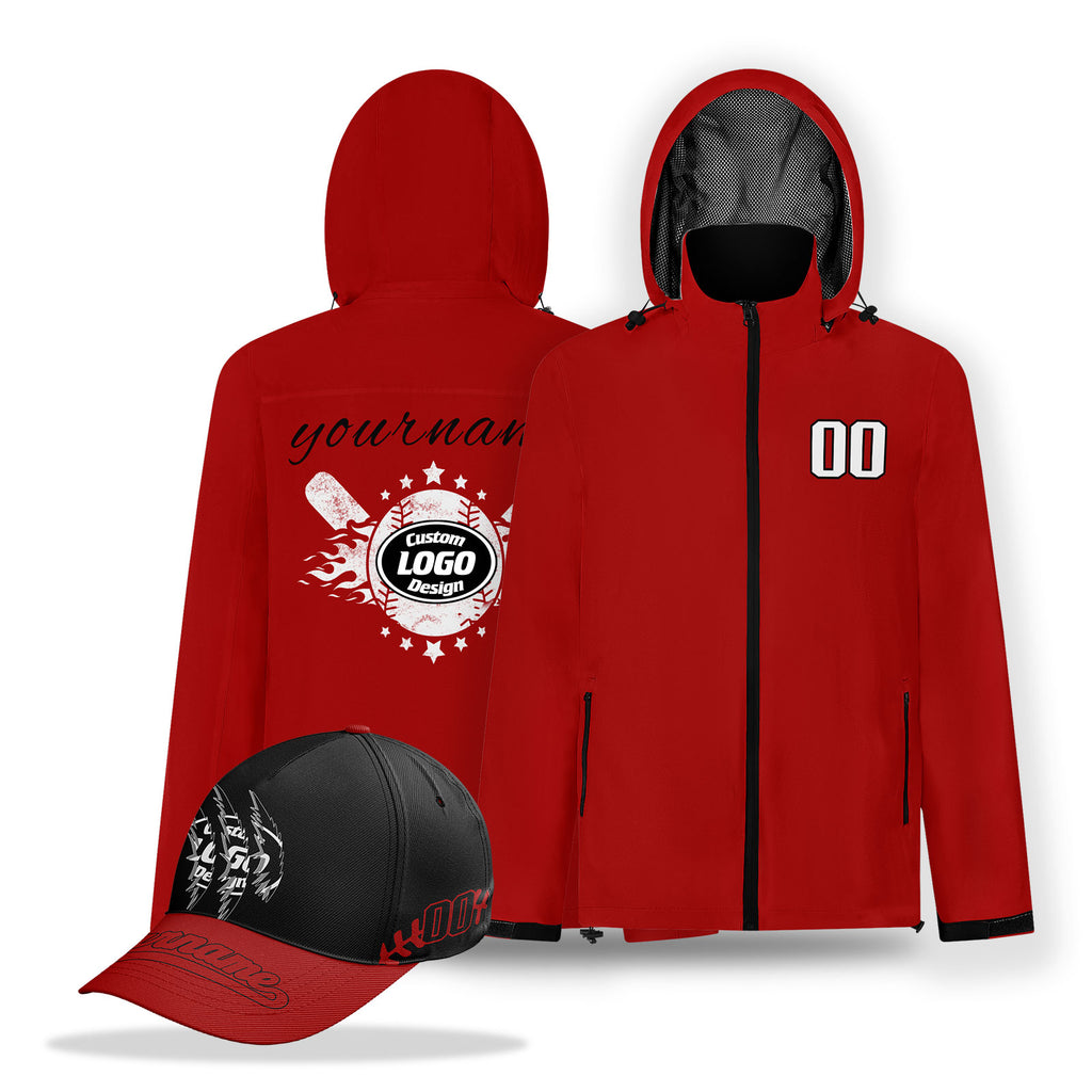 Custom Baseball Outerwear and Hat Combo Offer Personalized Combo ZH-E025020-30