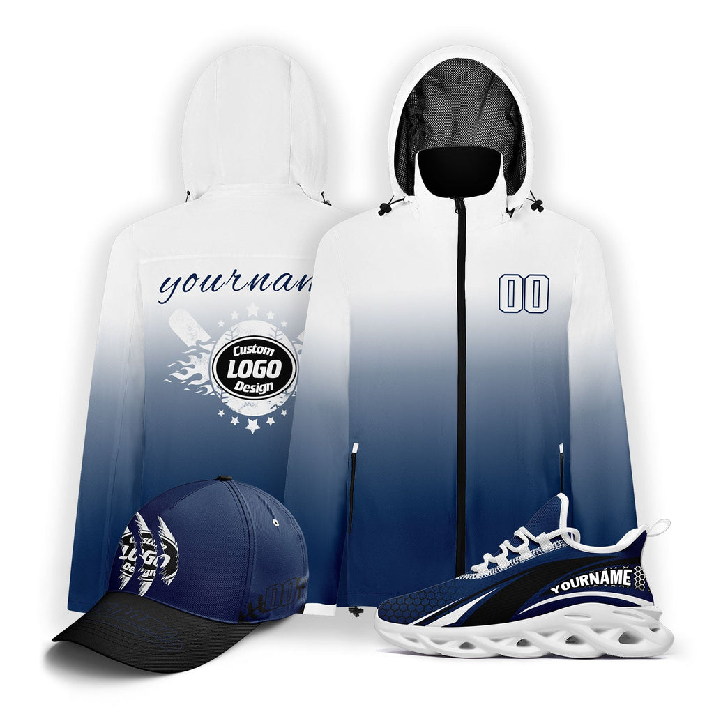 Custom Baseball Outerwear Hat and Shoes Combo Offer Personalized Combo ZH-E025023-11