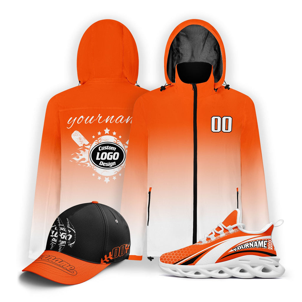 Custom Baseball Outerwear Hat and Shoes Combo Offer Personalized Combo ZH-E025023-19